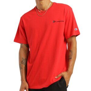 Champion Heritage Bold Red Embroidered Short Sleeve Tee Size Medium